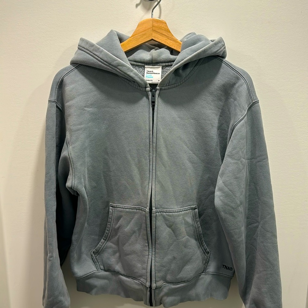 TNA Sweatfleece Cozy Fleece Perfect Fit Zip Hoodie- size M